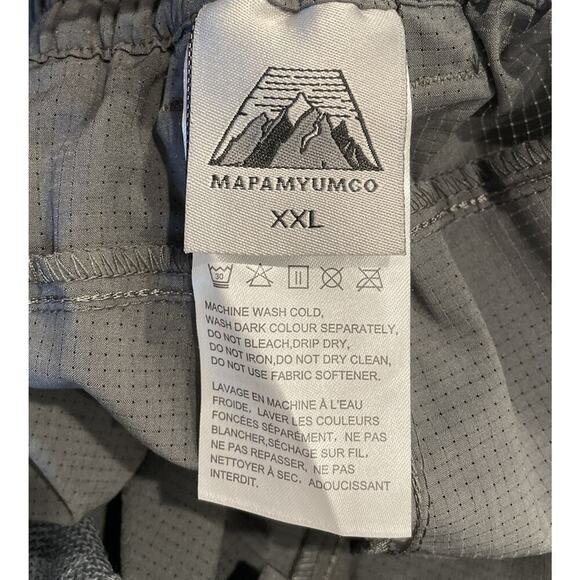 NEW Mapamyumco Gray Crop Lightweight Pants Cropped XXL Quick Dry Outdoor NWT - Picture 5 of 7